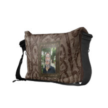 Your Photo Here Wood(Print) Frame Messenger Bag