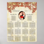 Your Photo Vintage  Seating Chart Alphabetical Poster