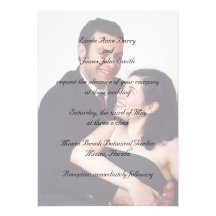 Your Photograph on Wedding Invitations