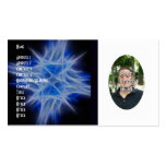 Your Photograph with Fractal Flame Artwork Card Business Card