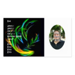 Your Photograph with Fractal Flame Artwork Card Business Card