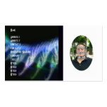 Your Photograph with Fractal Flame Artwork Card Business Card Template