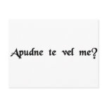 Your place or mine? postcards