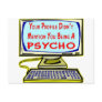Your Profile Didn't Mention You Being A Psycho Postcard
