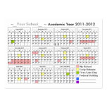 ~Your School's~ 2011-12 Academic Year Calendar business cards