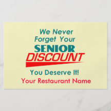 YOUR Senior Discount Flyer