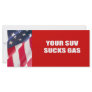 Your SUV sucks gas Custom Rack Card