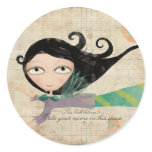 Your tasty happy birthday doll oldstyled sticker