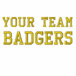 Your Team Name Badgers Embroidered Polo Shirt embroidered shirts
