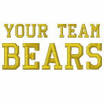 Your Team Name Bears Embroidered Track Jacket embroidered shirts