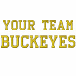Your Team Name Buckeyes Embroidered Track Jacket embroidered shirts