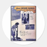 Your Vacuum Cleaner Round Sticker