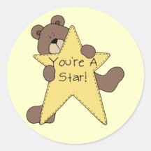 You're A Star Bear Sticker