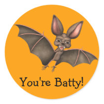 You're Batty Halloween Sticker