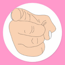 You're Fired Finger stickers
