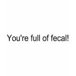 Youre Full Of Fecal t-shirts