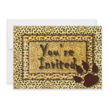 You're Invited Animal Print Invitation