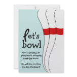 You're Invited Bowling Bash Birthday Party Invite