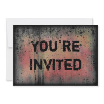 You're Invited Colourful Grunge Halloween Party