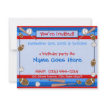 "You're Invited" customisable Sports invitations