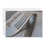 You're Invited Fork and Knife Close-Up invitations