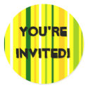 You're Invited! stickers