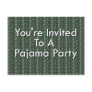You're Invited To A Pajama Party Postcard