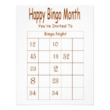 You're Invited To Bingo Night Invitation