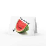 Youre Invited Watermelon and Ant Greeting Cards