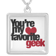 Youre my favourite nerd personalized necklace