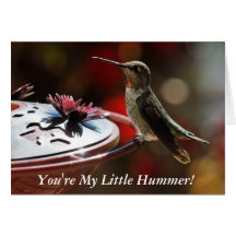 You're My Little Hummer Greeting Card