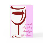 You're not drinking alone if your ... - Customised cards