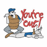 You're Out embroidered shirts