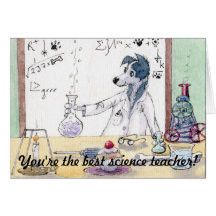 You're The Best Science Teacher - Thank You CARD