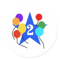 You're the Star 2nd Birthday Stickers