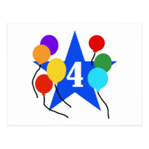 You're the Star 4th Birthday Tshirts and Gifts Post Card