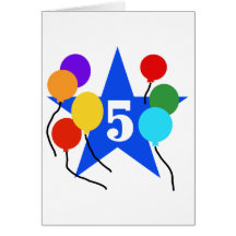 You're the Star 5th Birthday Tshirts and Gifts Card
