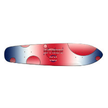 You're Welcome! Britain Flag Colours Pop Art Custom Skate Board