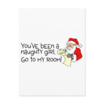 Youve Been A Naughty Girl Go To My Room Postcard