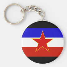 Yugoslavia Flag Keychains
