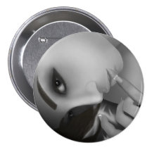 Yuki bw pinback buttons
