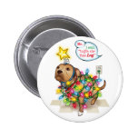 Yule Dog Button