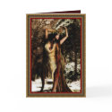Yule Holly Goddess cards