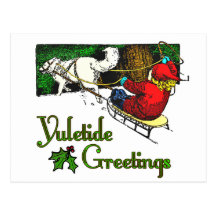 Yuletide Greetings Card Postcards