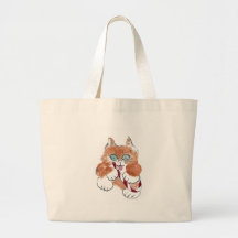 Yum, Peppermint Purrs Kitten Canvas Bag