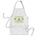 Yummy Bakery Cupcake Logo in Green Business Aprons