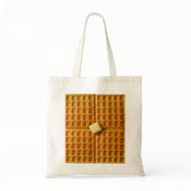 "Yummy Breakfast Waffles" collection grocery bag