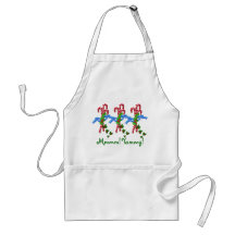 Yummy Candy Canes Christmas Apron