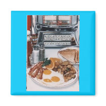Yummy Diner Food Magnet