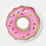 Yummy Doughnut with Icing and Sprinkles Fridge Magnets